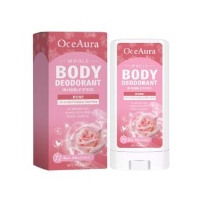 OceAura Rose Body Deodorant Stick With Rose Fragrance Is Natural And Refreshing To Reduce Underarm Odor (Option: 2PCS)